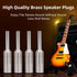 Monosaudio B80R 4 pcs Pure Copper Banana Plugs, Screw Locking Speaker Plug Connectors for Home Theater, AV Receiver,