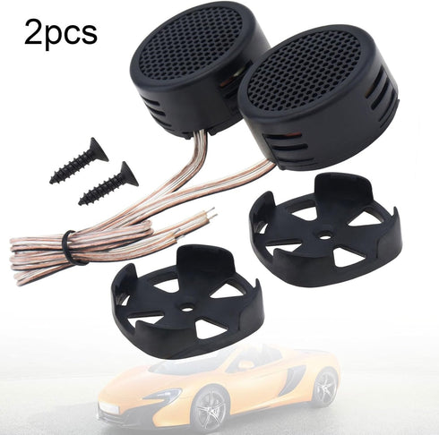 2pcs Car Tweeters, 500W High Efficiency Mini Dome Speakers for Car Audio System