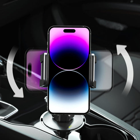 Bracketron TripGrip Universal Phone Holder for Car Cup Holder Mount, 360 Degree Rotation