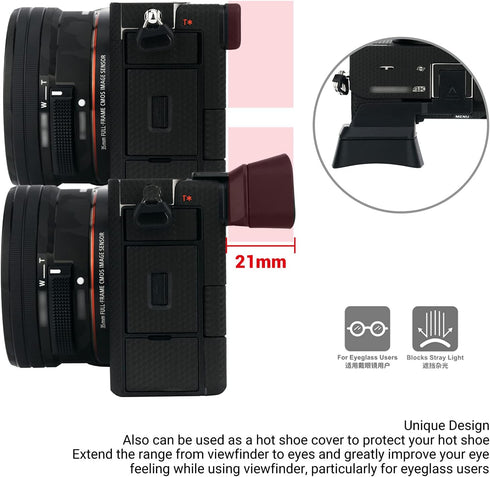 A7C 7C (ILCE7CL/S) A7C A7CR) Soft Silicon Camera Viewfinder Eyecup Eyeshade for Sony Alpha Eyepiece Eye Cup