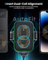 APPS2Car Dual Coil Wireless Car Charger Auto Clamping 15W Cup Holder Phone Mount for iPhone 16 15 14 13 Samsung