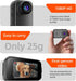 Boeavance Mini Body Camera, Thumb Action Camera, Tiny Size, Mount Anywhere Thumb Size Hands Free Recording POV Camera