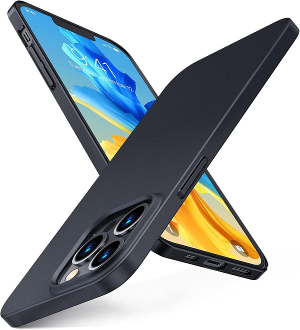 TORRAS Ultra-Thin Slim Fit Case for iPhone 13 Pro Max, Lightweight Hard PC Cover, Space Black