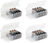 GlossyEnd Set of 4 - Two AA and Two AAA Battery Storage Box,