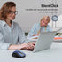 TECKNET Wireless Mouse, 2.4G & BT5.0/3.0 Silent Mouse, 4800 DPI, 6 Buttons, Wide Compatibility - Blue