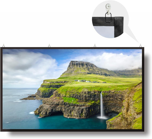 Yandood Set Upgraded Hanging Accessories Backup for Foldable Projection Screen