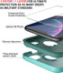 Diverbox iPhone XR Case, Teal, with Tempered Glass Screen Protector, Shockproof & Dropproof Heavy Duty Protection