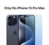 iPhone 15 Pro Max Screen Protector (3 Pack) - 9H Tempered Glass, Shatterproof, Scratch Resistant, Case Friendly, No