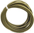Othmro 5m/16.4ft PET Expandable Braid Cable Sleeving, Flexible Wire Mesh Sleeve Black Gold for TV Audio PC Cords