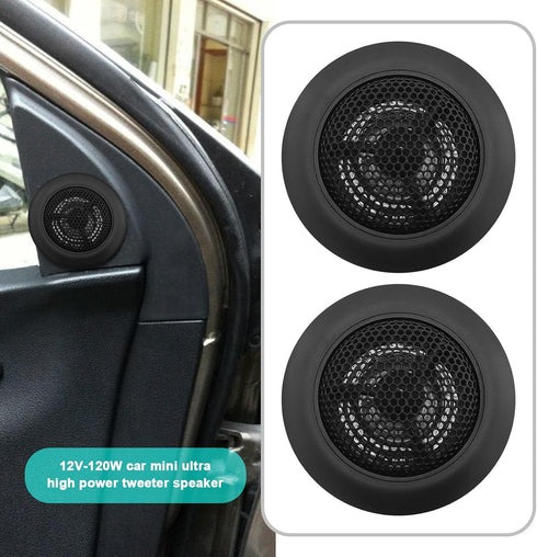 2 Pairs Car Speaker Car Round Dome Audio Speaker Auto Tweeter Loudspeaker Horn Car Mini Tweeter Speaker Car Tweeter Speaker Accessories