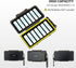 14 Slots 18650 Battery Case with Carabiner, Water-Resistant and Shockproof Storage Organizer for 14 x 18650 Batteries