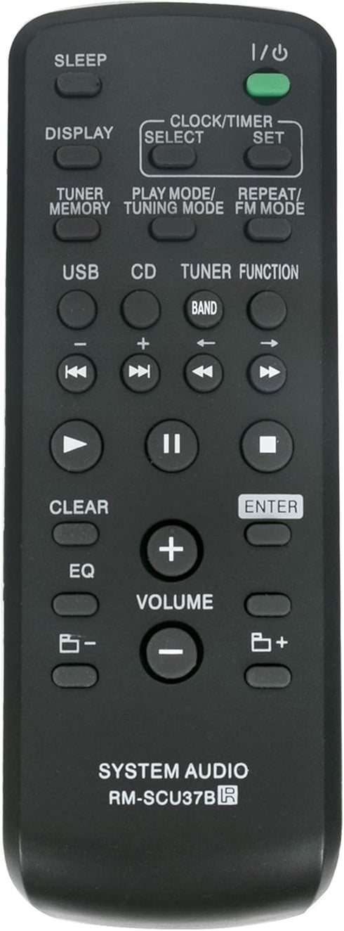 RM-SCU37B Replace Remote Control - Compatible with Sony Hi-Fi Component System Models