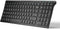 iClever BK10 Bluetooth Keyboard, Wireless Rechargeable Bluetooth 5.1 Multi Device Keyboard with Number Pad