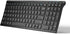 iClever BK10 Bluetooth Keyboard, Wireless Rechargeable Bluetooth 5.1 Multi Device Keyboard with Number Pad