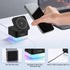 3 in 1 Wireless Charger Stand, Foldable Apple Charging Station Cube with LED Night Light for iPhone
