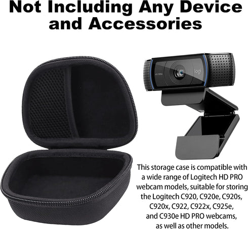 C920/ C930e/C922 Aenllosi Hard Case Replacement for Logitech HD Pro Webcam fits (Black)