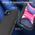 iPhone 11 Case, Heavy Duty Shockproof Protective Phone Case with Dual Layer Protection - Black