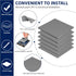 6 Pcs Thermal Pad 100 x 100 mm, 0.5 mm to 3 mm Heat Resistant Conductive Silicone Pads for Laptop Heatsink