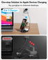 3 in 1 Wireless Charging Station Compatible with Apple, Foldable Magnetic Charger for iPhone 16/15/14/13/12, Apple