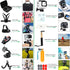 Gurmoir Accessory Pack for GoPro Hero 12 11 10 9, Essential Accessories Kit with Waterproof Case