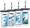 Universal Waterproof Phone Pouch, 4 Pack IPX8 Lanyard Case Compatible with iPhone 15 14 13 12 11 Pro Max