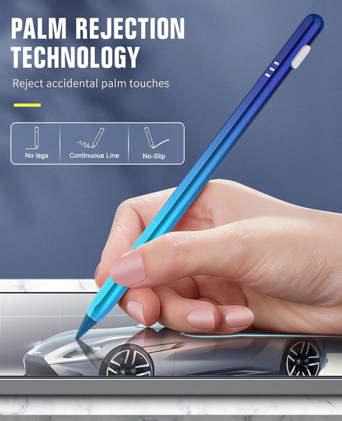 TiMOVO Stylus Pen for iPad, Apple Pencil 2nd Generation, Palm Rejection for iPad 2018-2024, Blue