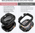 Tensea 2-in-1 Waterproof Case for Apple Watch Ultra 2, 49mm Protective PC Face Cover with Privacy Tempered Glass