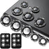 Samsung Galaxy S23 Ultra Camera Lens Protector Glitter Bling, Clear Screen Protector Accessories, 5+5 Pack (Black)