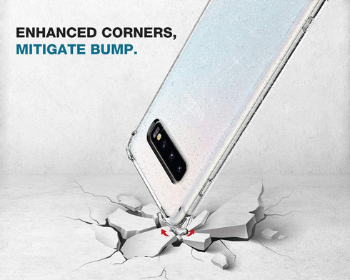 KIOMY Clear Case for Samsung Galaxy S10+ / S10 Plus, Shockproof Bumper Protective Phone Cover, Flexible TPU