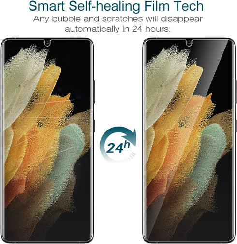 Samsung Galaxy S21 Ultra LK 3 Pack Screen Protector: Self-Healing TPU, Anti-Scratch, Bubble-Free, Touch Sensitive,