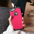 IDweel Case for iPhone 6S Plus with Tempered Glass Screen Protector, 3 in 1 Shockproof Hybrid Cover, Rose Red