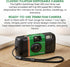 Fujifilm 400 (1 Pack QuickSnap Flash One-Time-Use Camera with Cap Keeper and Pixibytes Microfiber Cleaning Cloth...