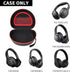 Headphone Case for TOZO HT2/ for Picun P26 / for Beats Studio Pro/for Beats Solo3 2/ for Beats Studio3 On-Ear Headphones More Foldable Bluetooth Wireless Headset (Extra Large) - Black