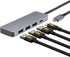 Amazon Basics USB 3.2/3.1 Gen 2 Multiport USB C Hub Dock, 10Gbps, USB-C to