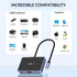 SETMSPACE 5Gbps 100W 3.5 USB C Docking Station, Laptop Docking Station Transfer, USB C Hub HDMI, VGA, SD/TF Reader, PD