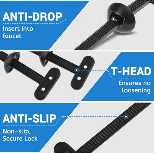 Xisilin 2026 70 New Upgrade Pcs Upgrade Nylon Universal Cable Cable Tie Buckle Zip Tie Clips for Car Fender, Engine