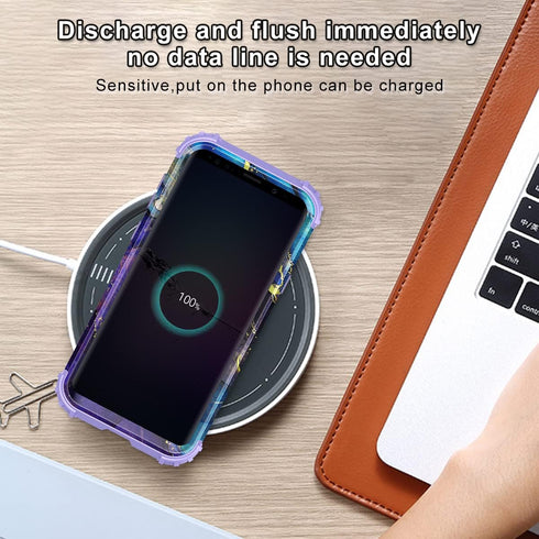 Rancase Purple Case for Galaxy S9 Plus, Three Layer Heavy Duty Shockproof Protection with Soft Silicone