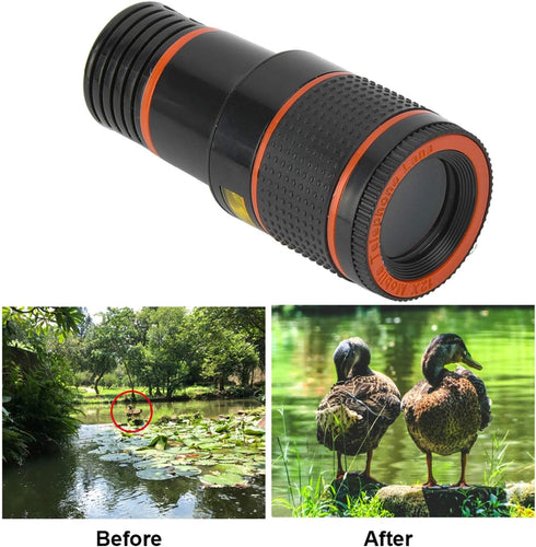 Macro Lens for Phone, 12x Telephoto Lens, Professional Universal Telephoto Lens for Smartphone