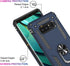 IKAZZ Galaxy Note 8 Case, Heavy Duty Shockproof Protective Phone Cover with Magnetic Kickstand, Blue, Pass 16ft Drop
