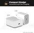 Scosche Powervolt 60W USB Type-C Wall Quick Charger HPDC60WT-SP Compatible with All Power Delivery Devices in White