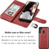 Njjex Galaxy A21 Case for Samsung Galaxy A21 Wallet Case 2020, PU Leather Folio Flip with 9 Card Slots and Lanyard