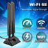 Kaunosta 6E 6GHz 5GHz 2.4GHz WiFi Antenna Tri-Band RP-SMA WiFi Antenna Magnet Mount Base for PC Desktop Computer