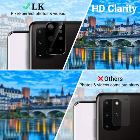 Samsung Galaxy S20 Plus Screen Protector 4 Pack + Camera Lens Protectors, HD Ultra-Thin TPU, In-Display Fingerprint