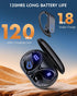 Wireless Bluetooth Earbuds 120H Playtime Bluetooth 5.3 Ear Buds for Sports, Hi-fi Stereo Earphones with LED Display Charging Case, Headphones for Running/Workout Audifonos Bluetooth inalambricos