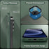 CACOE Magnetic Case for iPhone 12 & 12 Pro 2020, Compatible with MagSafe & Magnetic Car Phone Mount, Dark Green