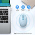 TECKNET Wireless Mouse, 2.4G Quiet Computer Mouse with USB Receiver, Portable Cordless Mice for Chromebook, Laptop, Blue