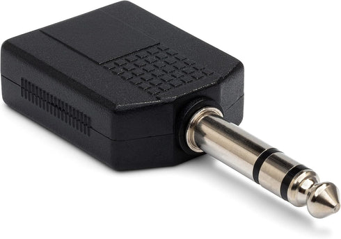 Hosa GPP-359 Dual 1/4 Inches TRS Female to 1/4 Inches TRS Male Adapter