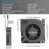 120mm 12V 110V 115V 12V 2A DC Blower Cooling Fan, AC to DC Power Cord with Speed Controller,for Router Receiver DVR