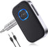 COMSOON Bluetooth Receiver for Car, Noise Cancelling 3.5mm AUX Bluetooth Car Adapter, Wireless
