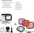 Waterproof Housing Case for GoPro Hero 5 6 7 Black, 45M Underwater Diving Shell with Filters